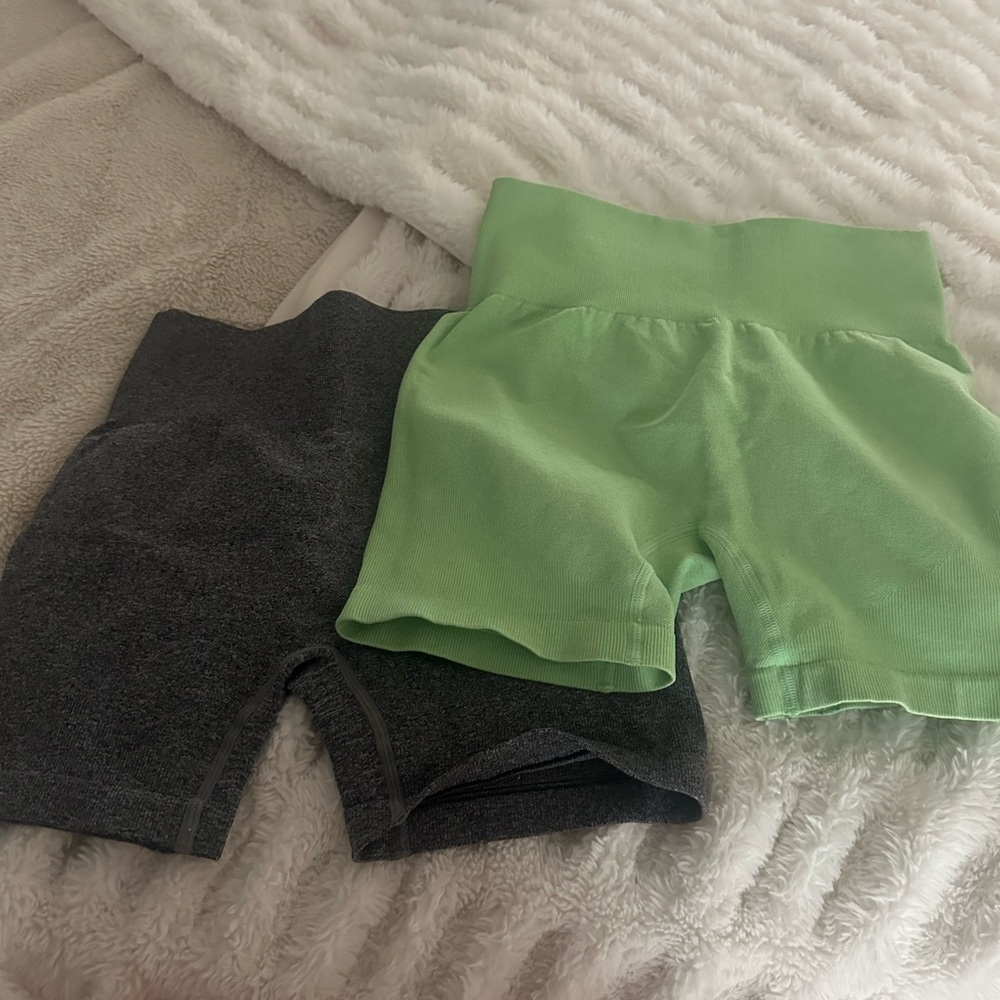 Green and Gray Shorts